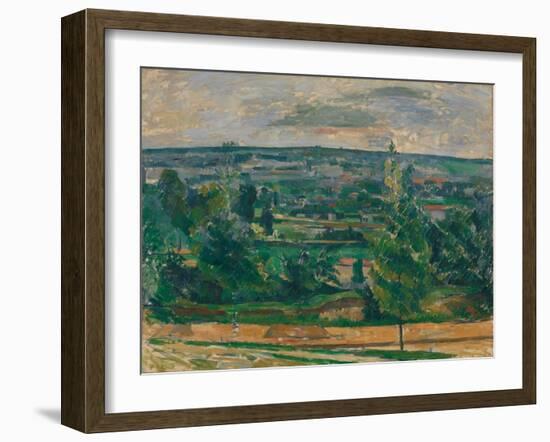 Landscape in Jas De Bouffan-Paul Cézanne-Framed Giclee Print