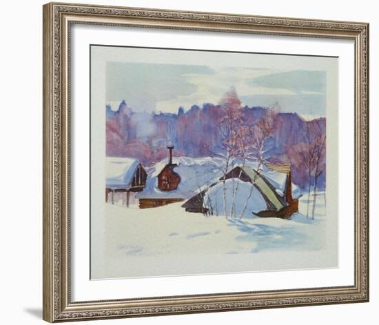 Landscape in March-Gray-Framed Collectable Print