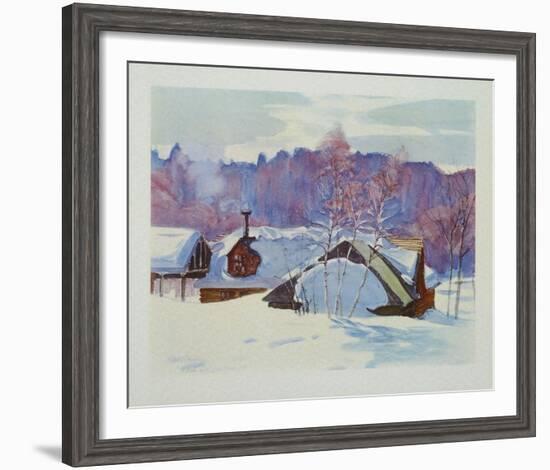 Landscape in March-Gray-Framed Collectable Print