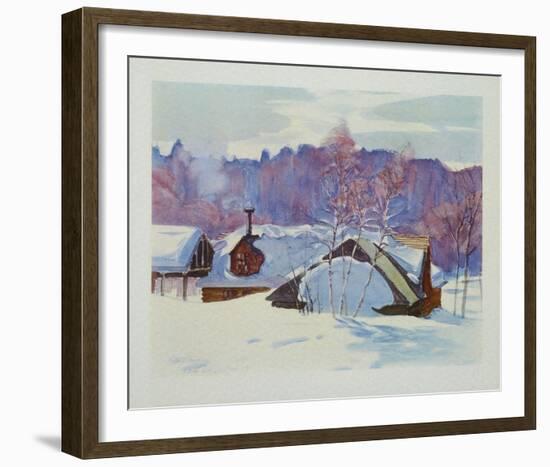 Landscape in March-Gray-Framed Collectable Print