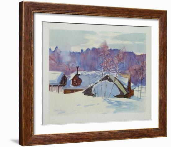 Landscape in March-Gray-Framed Collectable Print