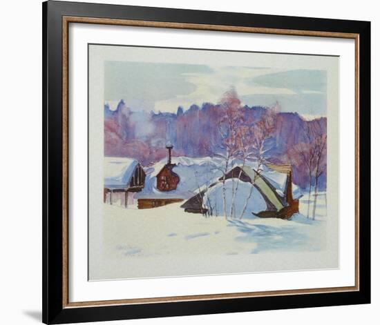 Landscape in March-Gray-Framed Collectable Print