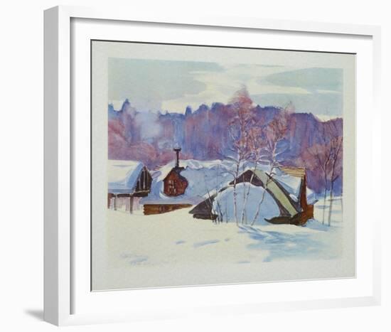 Landscape in March-Gray-Framed Collectable Print