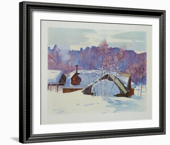 Landscape in March-Gray-Framed Collectable Print