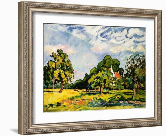 Landscape in Normandy, 1924 (Oil on Canvas)-Louis Valtat-Framed Giclee Print