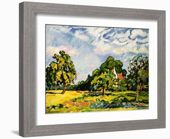 Landscape in Normandy, 1924 (Oil on Canvas)-Louis Valtat-Framed Giclee Print