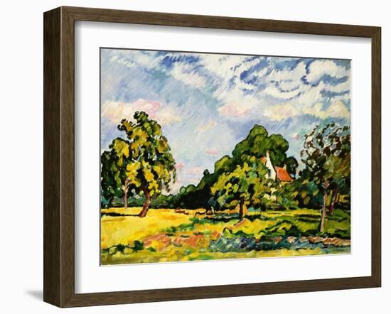 Landscape in Normandy, 1924 (Oil on Canvas)-Louis Valtat-Framed Giclee Print