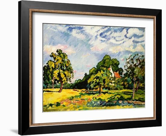 Landscape in Normandy, 1924 (Oil on Canvas)-Louis Valtat-Framed Giclee Print