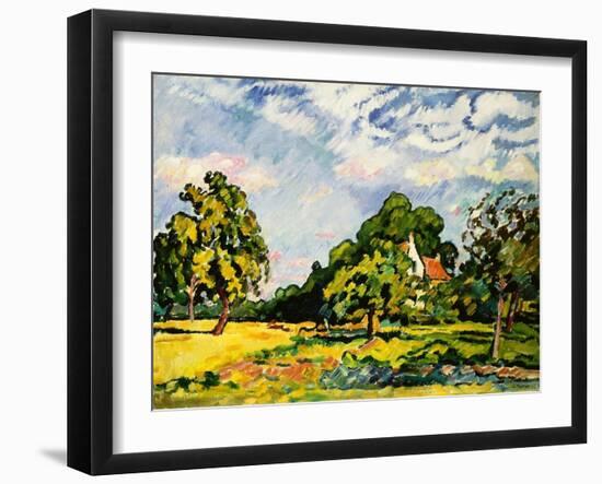 Landscape in Normandy, 1924 (Oil on Canvas)-Louis Valtat-Framed Giclee Print