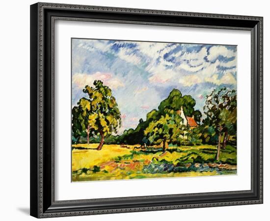 Landscape in Normandy, 1924 (Oil on Canvas)-Louis Valtat-Framed Giclee Print