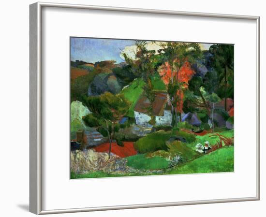 Landscape in Pont-Aven, France-Paul Gauguin-Framed Giclee Print