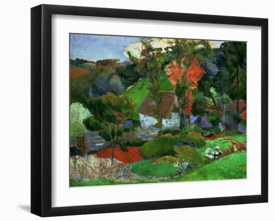 Landscape in Pont-Aven, France-Paul Gauguin-Framed Giclee Print