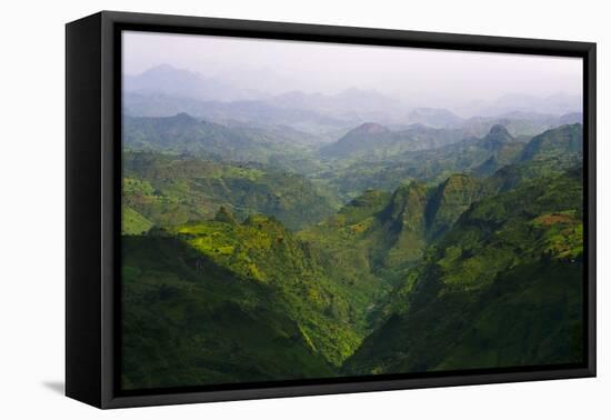 Landscape in Simien Mountain, Ethiopia-Keren Su-Framed Premier Image Canvas