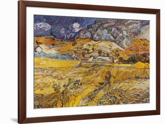 Landscape in St. Remy, c.1898-Vincent van Gogh-Framed Art Print