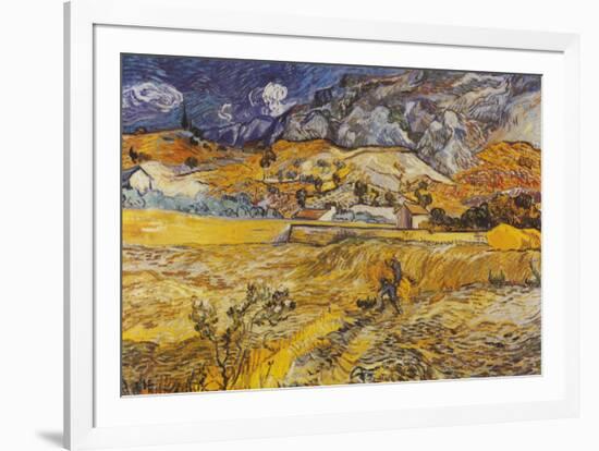 Landscape in St. Remy, c.1898-Vincent van Gogh-Framed Art Print