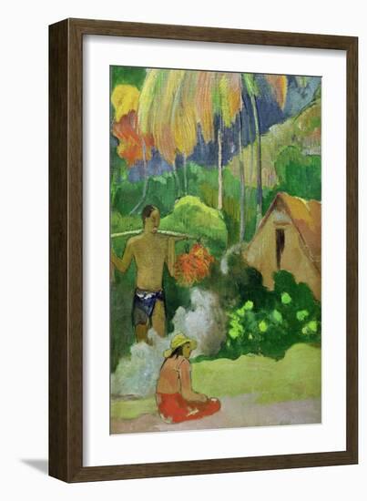 Landscape in Tahiti 1892-Paul Gauguin-Framed Giclee Print