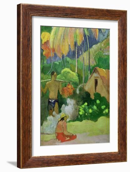 Landscape in Tahiti 1892-Paul Gauguin-Framed Giclee Print