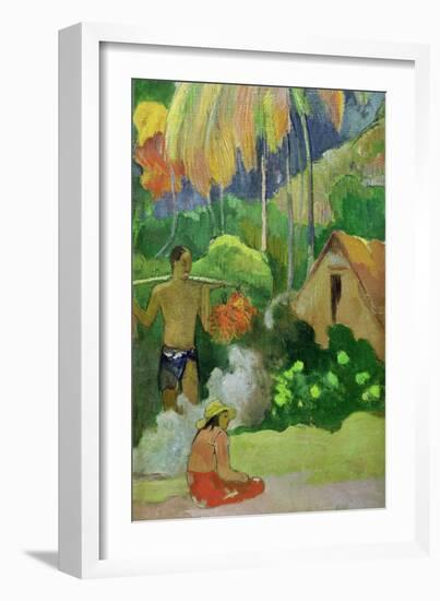 Landscape in Tahiti 1892-Paul Gauguin-Framed Giclee Print