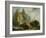 Landscape in the High Alps with Resting Mountaineers and the Painter-Caspar Wolf-Framed Giclee Print