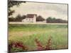 Landscape in the Ile-De-France, 1881-82-Georges Seurat-Mounted Giclee Print
