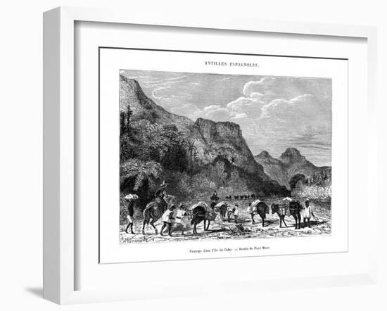 Landscape in the Island of Cuba, 19th Century-Paul Huet-Framed Giclee Print
