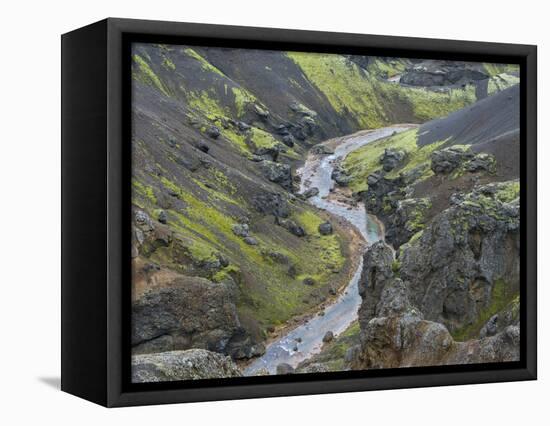 Landscape in the mountains of Kerlingafjoll in the highlands of Iceland.-Martin Zwick-Framed Premier Image Canvas