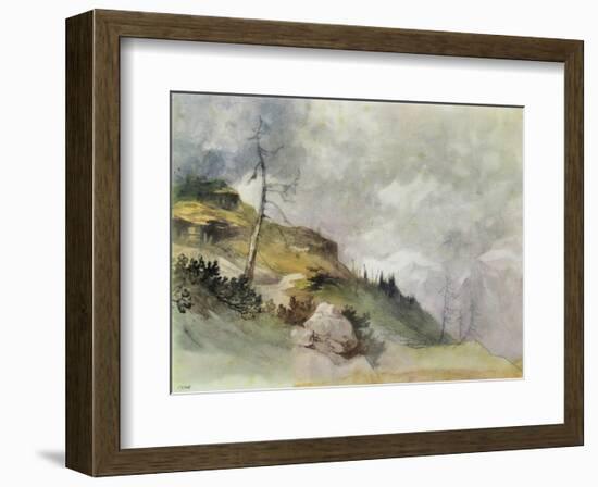 Landscape in the Mountains-Friedrich Gauermann-Framed Collectable Print