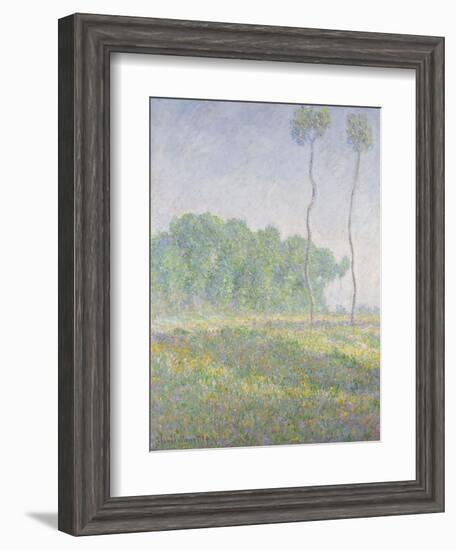 Landscape in the Spring (Giverny)-Claude Monet-Framed Giclee Print