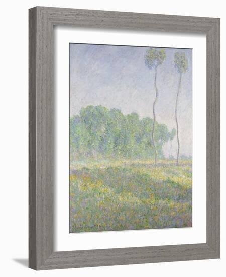 Landscape in the Spring (Giverny)-Claude Monet-Framed Giclee Print