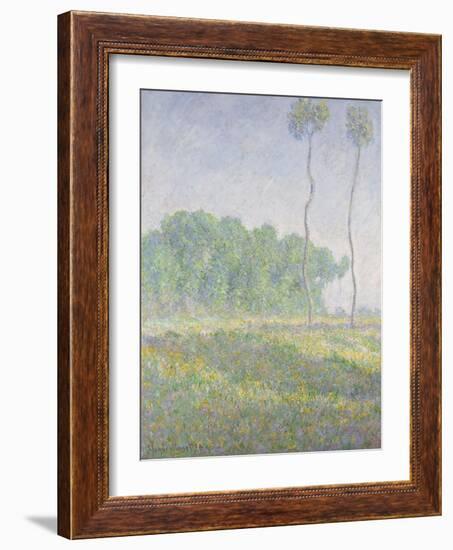 Landscape in the Spring (Giverny)-Claude Monet-Framed Giclee Print