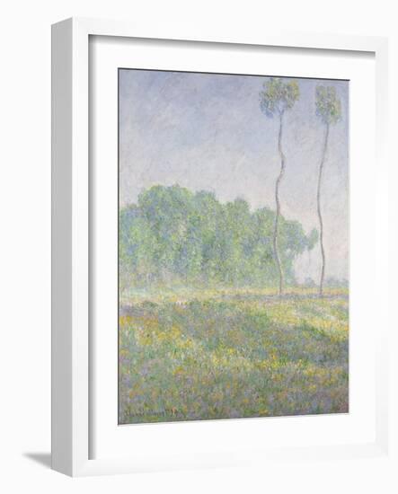 Landscape in the Spring (Giverny)-Claude Monet-Framed Giclee Print