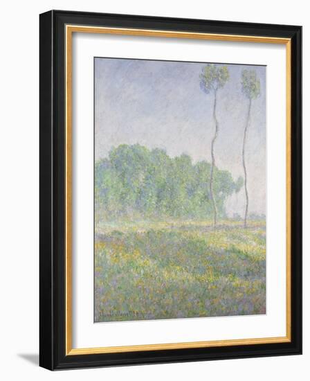 Landscape in the Spring (Giverny)-Claude Monet-Framed Giclee Print