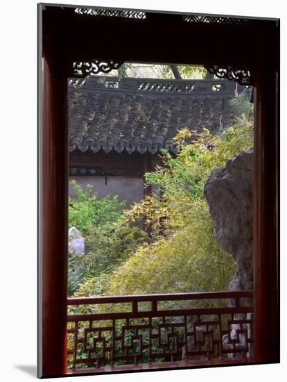 Landscape in Traditional Chinese Garden, Shanghai, China-Keren Su-Mounted Photographic Print