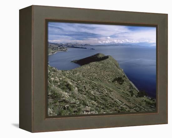 Landscape, Isla Del Sol, Lago Titicaca (Lake Titicaca), Bolivia, South America-Colin Brynn-Framed Premier Image Canvas
