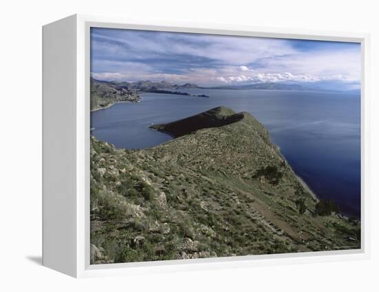 Landscape, Isla Del Sol, Lago Titicaca (Lake Titicaca), Bolivia, South America-Colin Brynn-Framed Premier Image Canvas