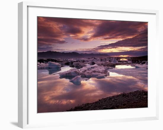 Landscape, Jokulsarlon Lagoon, Iceland-Art Wolfe-Framed Photographic Print
