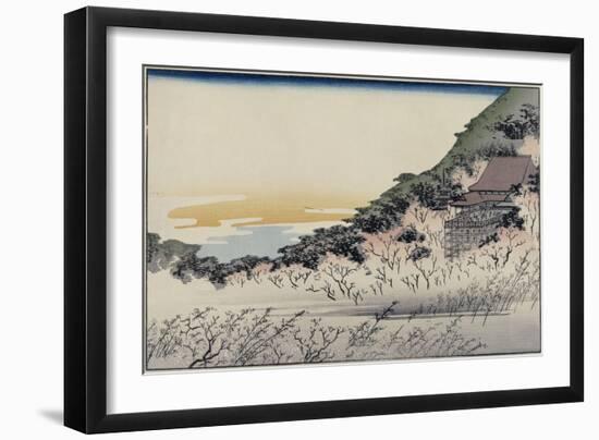 Landscape (Kiyomizudera), ca. 1834-Ando Hiroshige-Framed Giclee Print