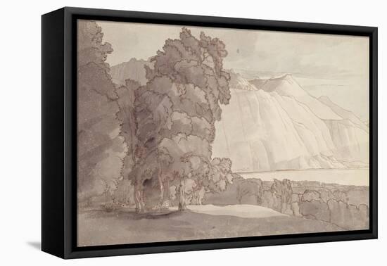 Landscape (Lake Geneva)-Francis Towne-Framed Premier Image Canvas