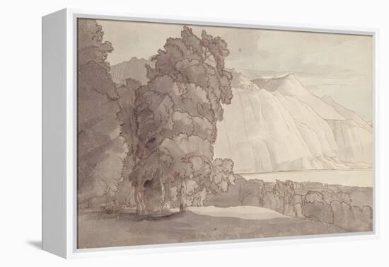 Landscape (Lake Geneva)-Francis Towne-Framed Premier Image Canvas