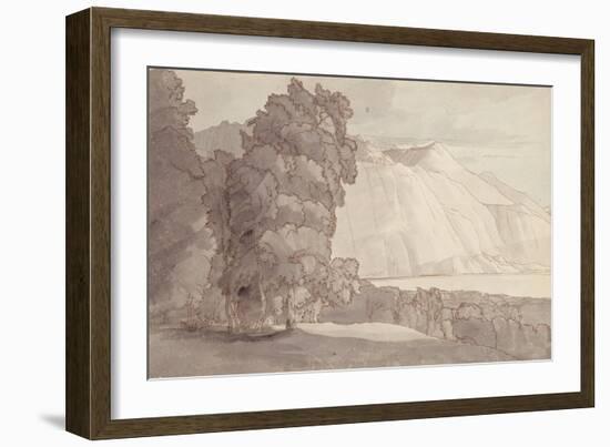 Landscape (Lake Geneva)-Francis Towne-Framed Giclee Print