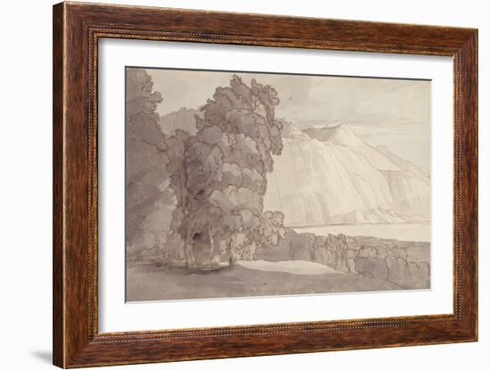 Landscape (Lake Geneva)-Francis Towne-Framed Giclee Print