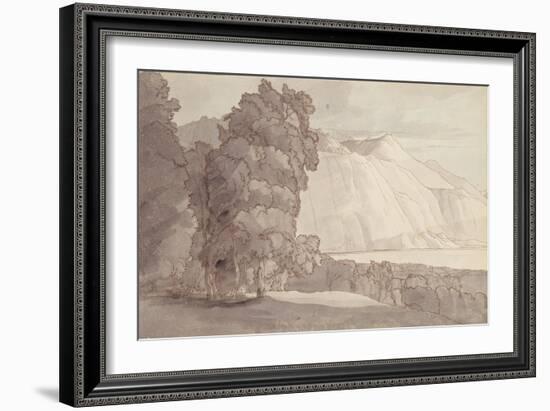 Landscape (Lake Geneva)-Francis Towne-Framed Giclee Print