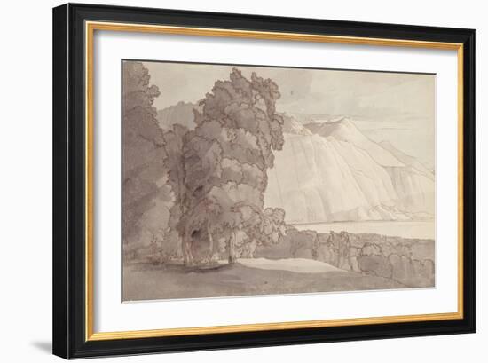 Landscape (Lake Geneva)-Francis Towne-Framed Giclee Print