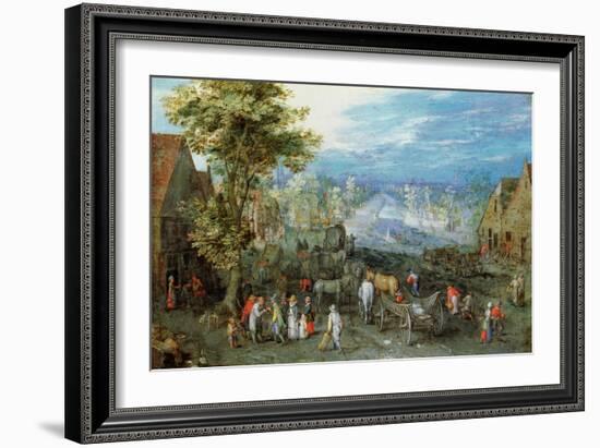 Landscape, Late 16th or Early 17th Century-Jan Brueghel the Elder-Framed Giclee Print