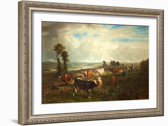 Landscape, Les Hauteurs De Suresnes, 1856-Constant-emile Troyon-Framed Giclee Print