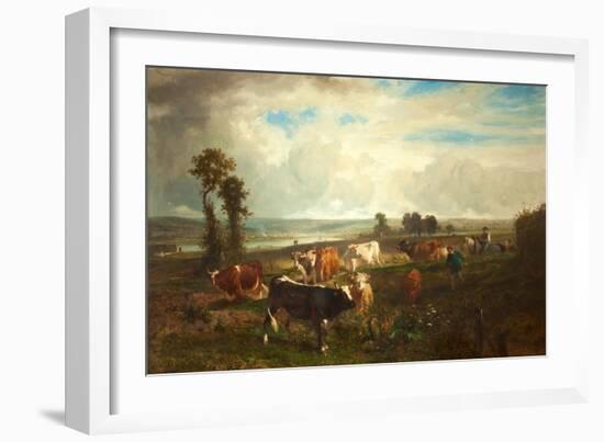 Landscape, Les Hauteurs De Suresnes, 1856-Constant-emile Troyon-Framed Giclee Print
