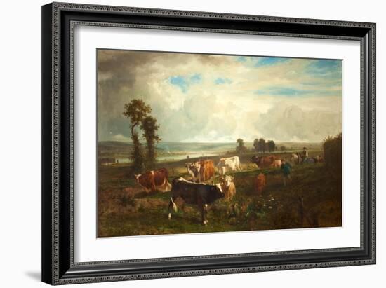 Landscape, Les Hauteurs De Suresnes, 1856-Constant-emile Troyon-Framed Giclee Print