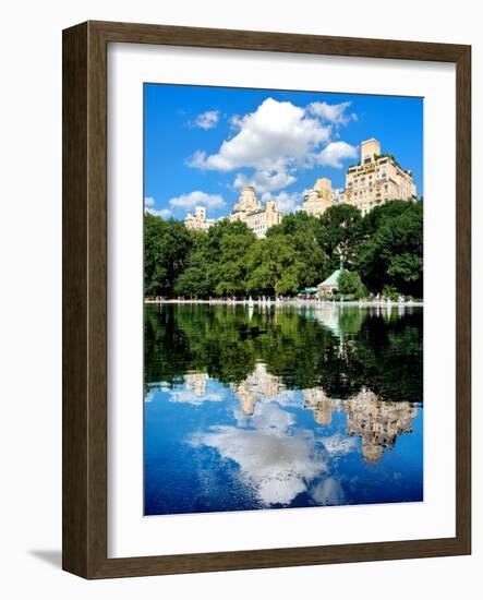 Landscape Mirror, Central Park, Conservatory Water, Manhattan, New York, United State-Philippe Hugonnard-Framed Photographic Print