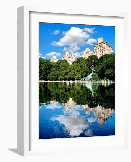 Landscape Mirror, Central Park, Conservatory Water, Manhattan, New York, United State-Philippe Hugonnard-Framed Photographic Print