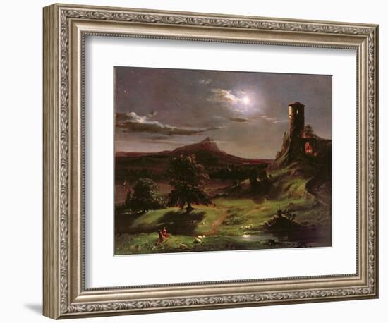 Landscape (Moonlight), C.1833-34-Thomas Cole-Framed Giclee Print